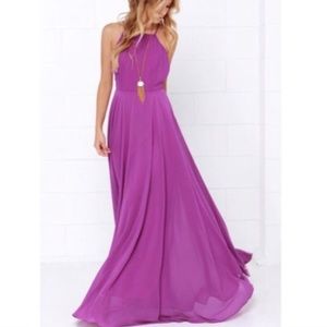 Lulus‎ Mythical Kind of Love Purple Maxi Dress